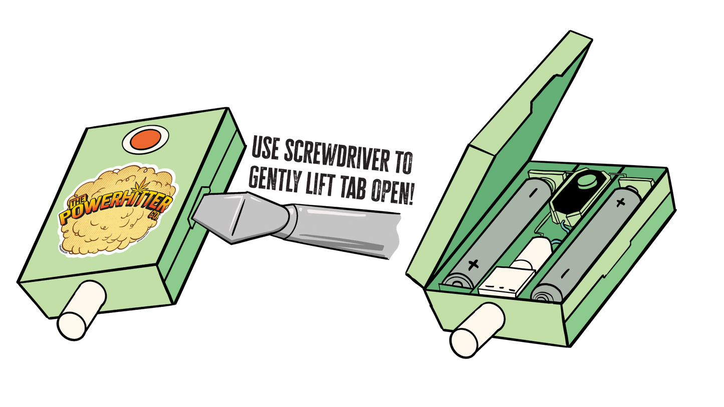 Distribution Glow in the Dark PowerHitter w/Hotbox Pump CASE PACK 32 UNITS